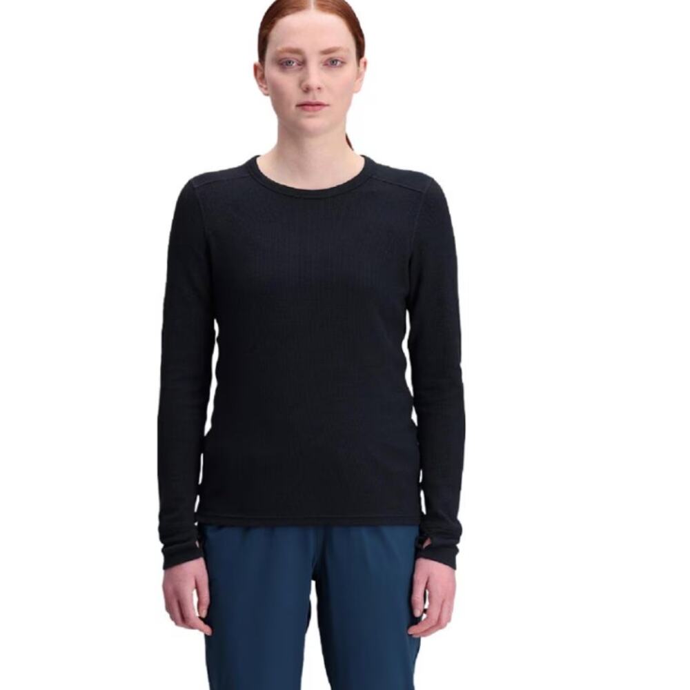 Topo Designs Women's Long Sleeve Black sz XS